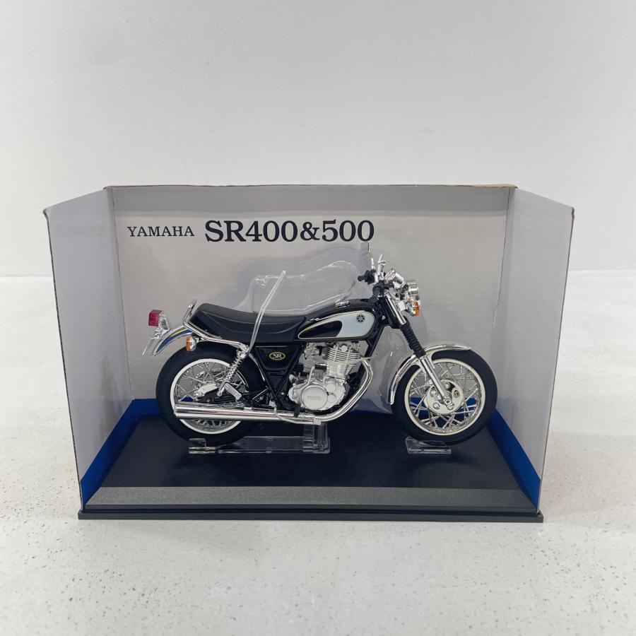 中古】 1/12 YAMAHA SR400&500 グリタリングブラック 完成品バイク