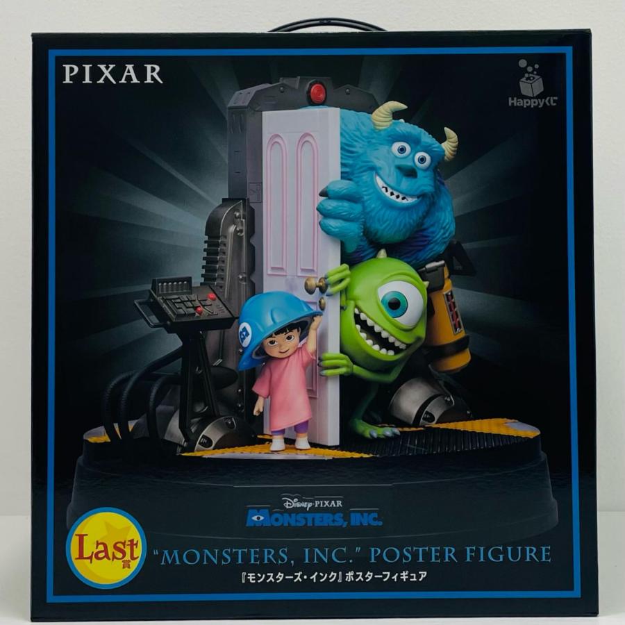 【即購入OK】Happyくじ PIXAR Last賞 モンスターズ・インク 中古】 Last賞『モンスターズ・インク』ポスターフィギュア「Happyくじ
