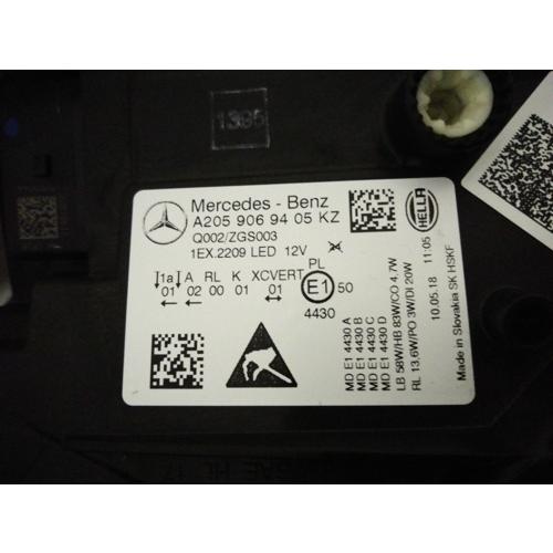 【GP美品】純正品 メルセデスベンツ Cクラス W205 ヘッドランプ 右 A2059069605の画像