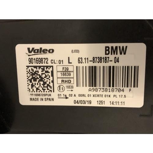 【GP美品】純正品 BMW X2 F39 ヘッドランプ 左 63117489231_1