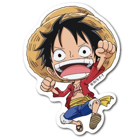 【極希少】ワンピース　ルフィ　初期絵柄　デコステッカー　レア ワンピース ルフィ デフォルメ(mini) キャラクター ミニステッカー ONE