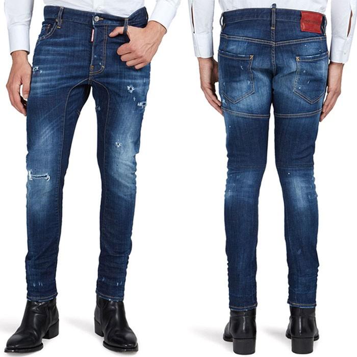 最新作】 ディースクエアード DSQUARED2 バイカー ジーンズ S71LB0345