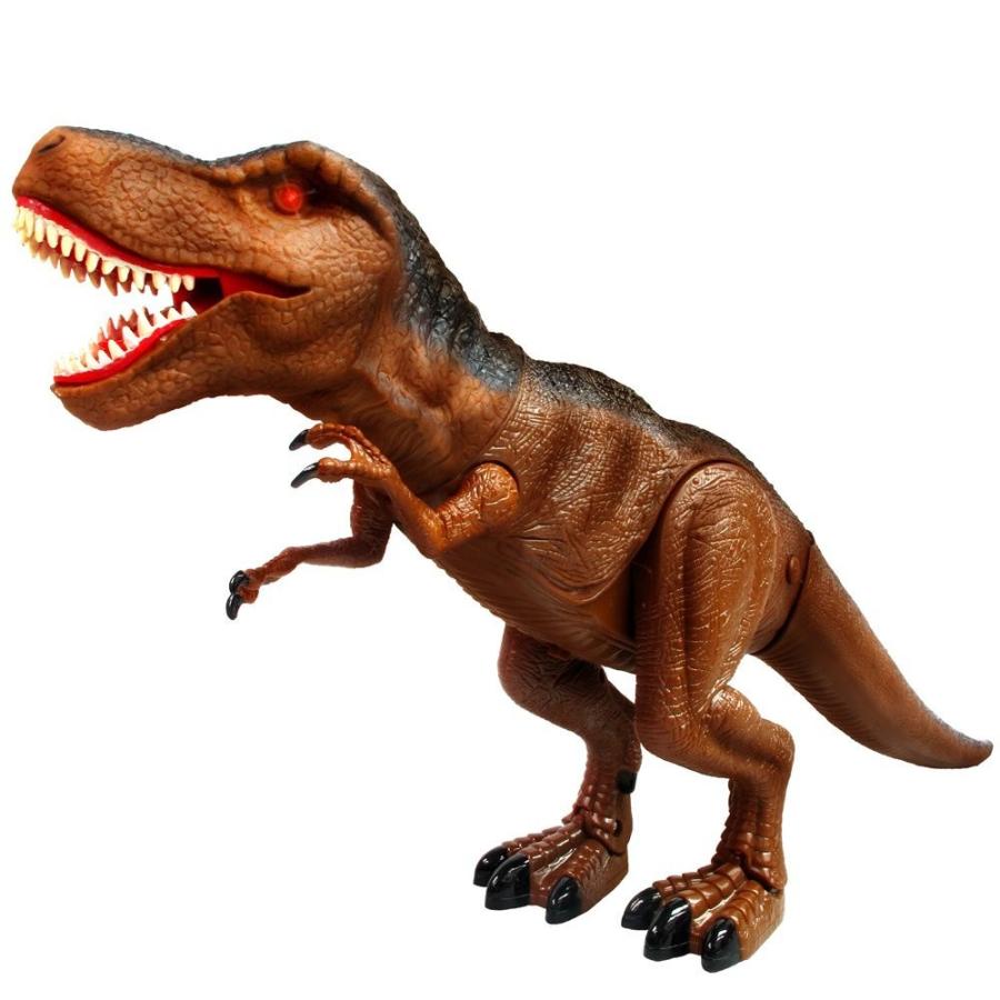 恐竜 T-Rex ティラノサウルス おもちゃ (リアルな動き！) : グローバル
