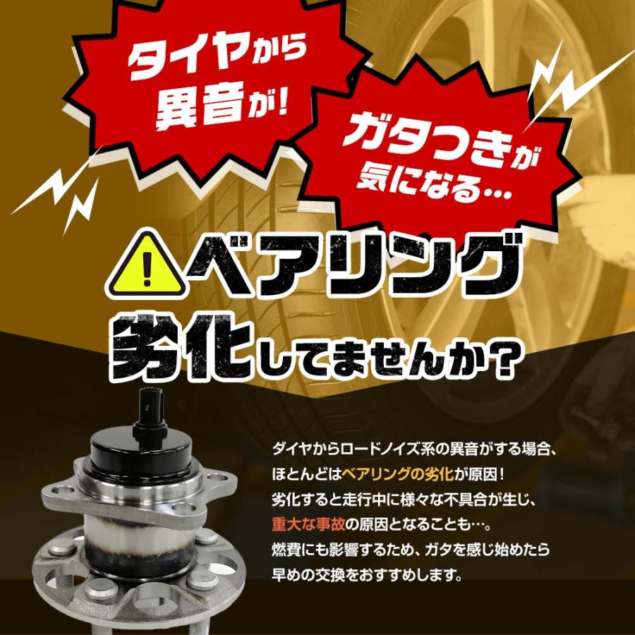 リア リヤ ハブベアリング ABS対応 2個 左右set トヨタ プリウス 30系