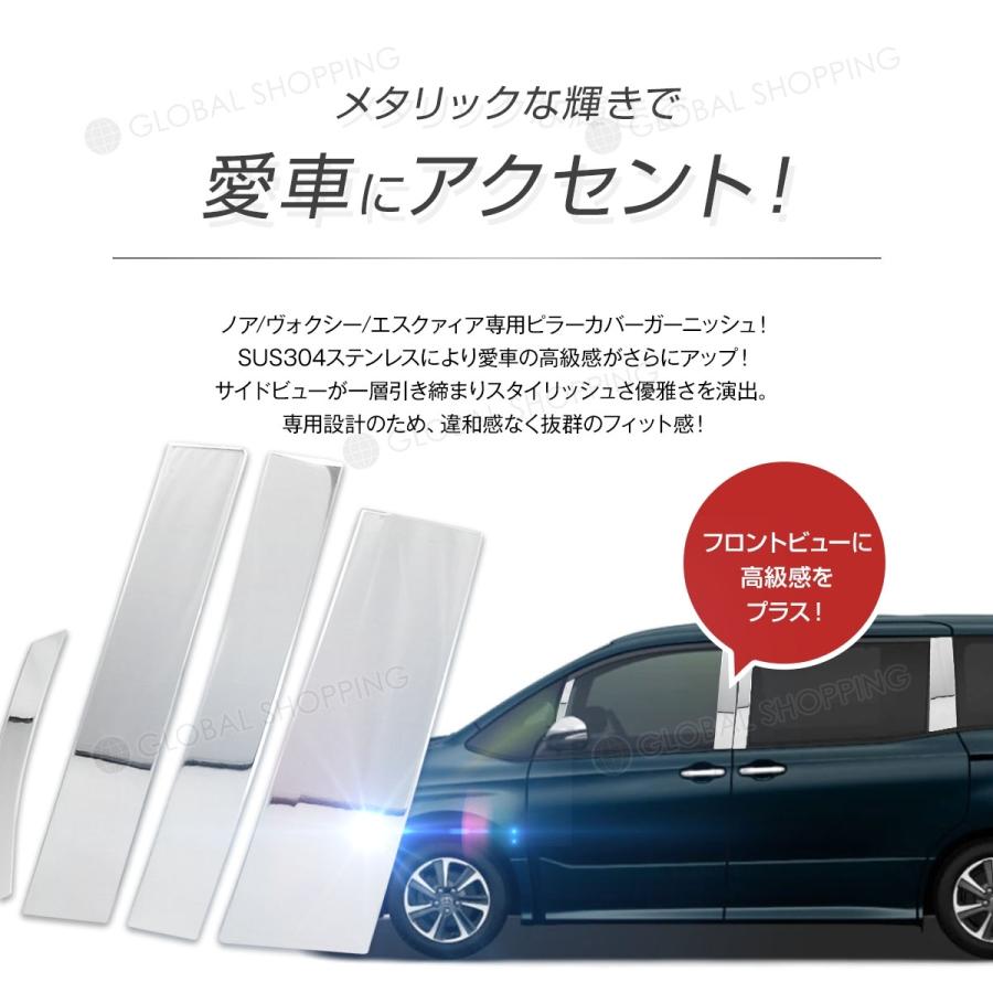 ノア ヴォクシー エスクァィア 80系 ウィンドウ ウィンドウトリム 