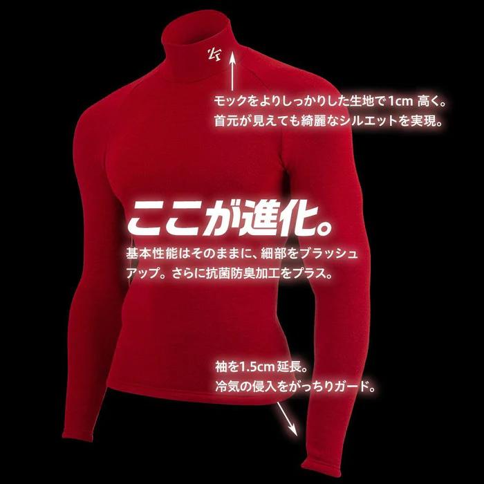 ZEROFIT ゼロフィット ヒートラブ(モックネック) 速暖 抗菌防臭 ZEROFIT ゼロフィット ヒートラブ(モックネック) 速暖 抗菌防臭