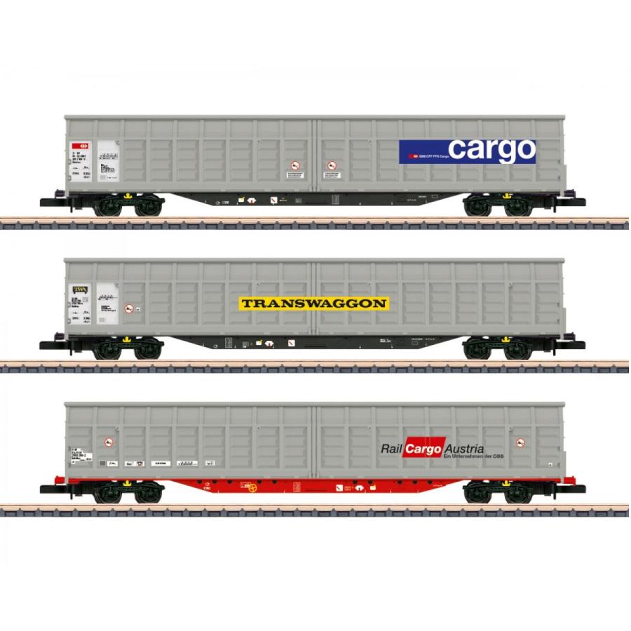 Marklin(メルクリン) Z Sliding Wall Boxcar Set 82418 : global-train