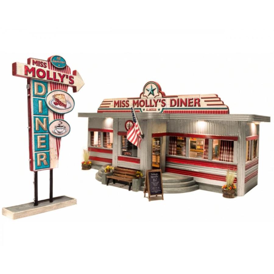 Woodland Scenics ウッドランドシーニックス N Built And Ready Miss Molly S Diner Br4956 Global Train44 99 Global Train 通販 Yahoo ショッピング