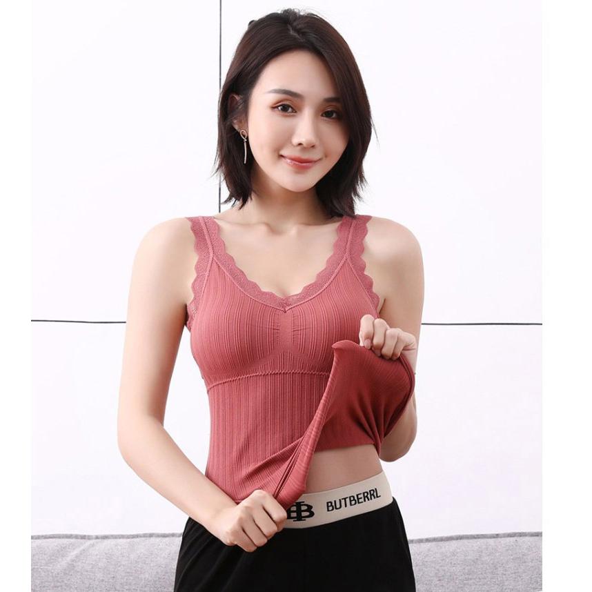 レディースキャミソール カップ付き レース肌着 インナー ルームウェア 母の日 2枚セット お買い得 コットン 綿 ポリエステル 柔らか 楽ちん 伸縮性 |  | 07