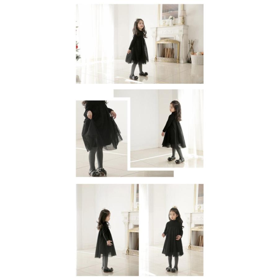 チュールワンピース ドレス ピアノ 発表会 七五三 大人気 結婚式 二次会 ピアノ 長袖ワンピース キッズ服 |  | 09