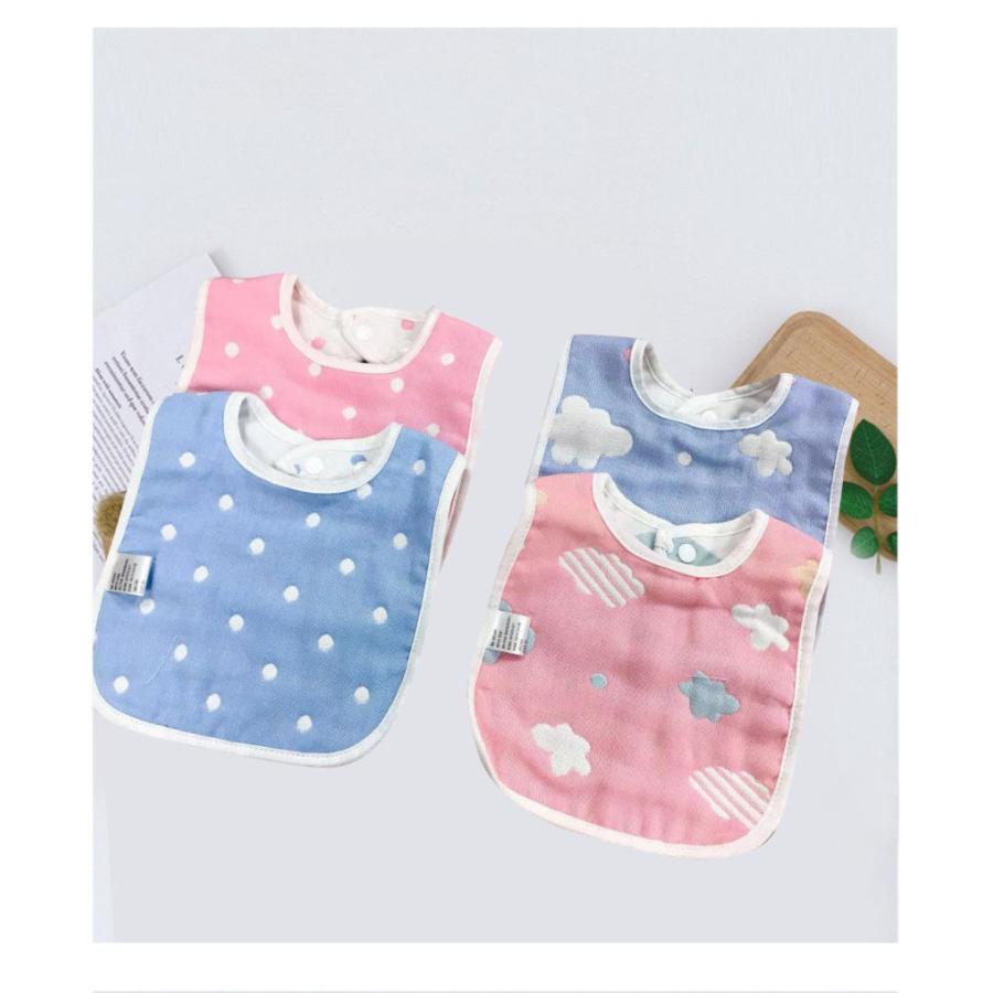 2枚セット ベビースタイ ガーゼスタイ 6重ガーゼ  スタイ 洗える 綿 |  | 05