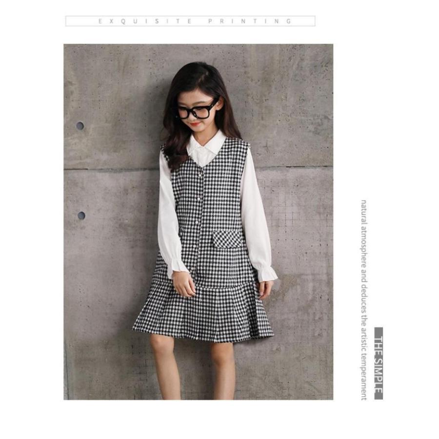 白シャツ チェックジャンスカセット シンプル フォーマル 入学式 こども 子供服 説明会 発表会 七五三 セットアップ p0626 |  | 14