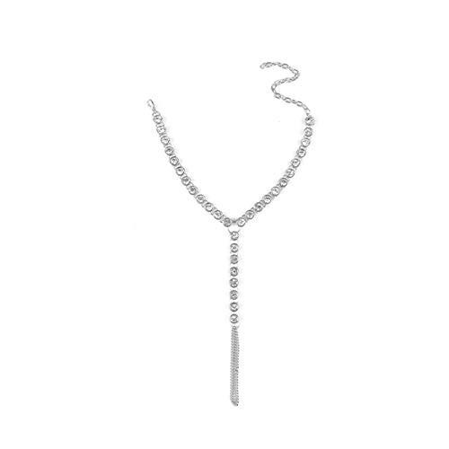 Botreelife アンクレット ラインストーン つま先 ビーチの足の装飾 キラキラ アクセサリー 美しい (シルバー)