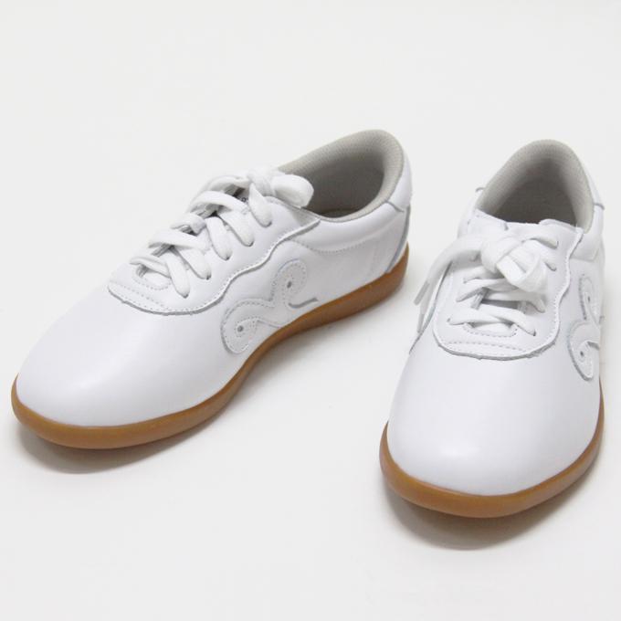 シューズ(女性用) yun 商品保証付き】太極拳シューズ 天然皮革 雲ユン ホワイト サイズ交換OK