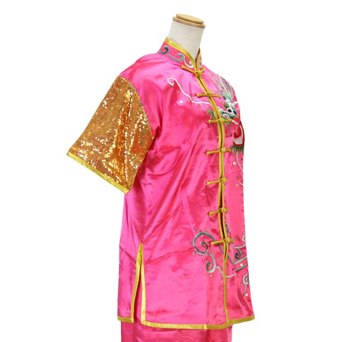 刺繍表演服 太極拳 長拳 オーダーメイドスタンダードシルレッチ 表演服 太極拳 服 チャイナ服_2