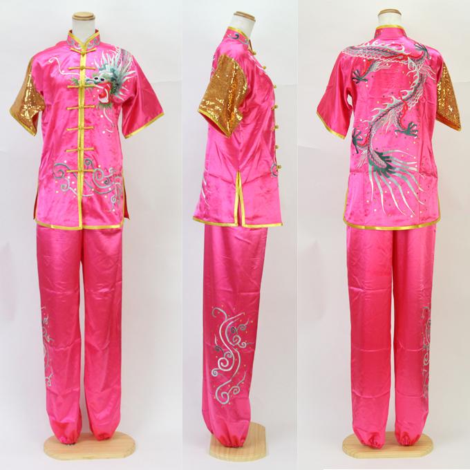 刺繍表演服 太極拳 長拳 オーダーメイドスタンダードシルレッチ 表演服 太極拳 服 チャイナ服_5