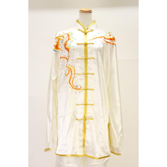 刺繍表演服 太極拳 長拳 オーダーメイドスタンダードシルレッチ 表演服 太極拳 服 チャイナ服_1