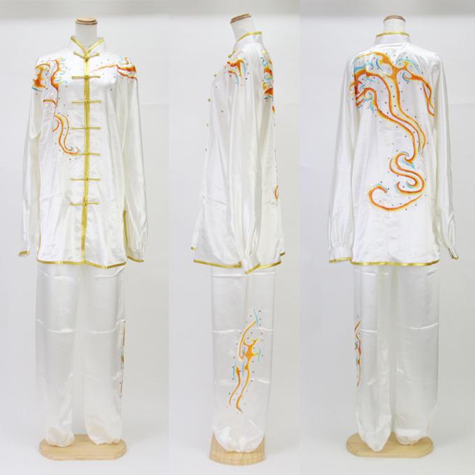 刺繍表演服 太極拳 長拳 オーダーメイドスタンダードシルレッチ 表演服 太極拳 服 チャイナ服_5