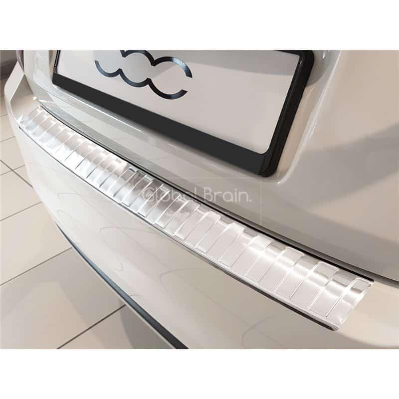 2016- フィアット 500 後期 リア バンパー プロテクター ガード シルバー | FIAT
