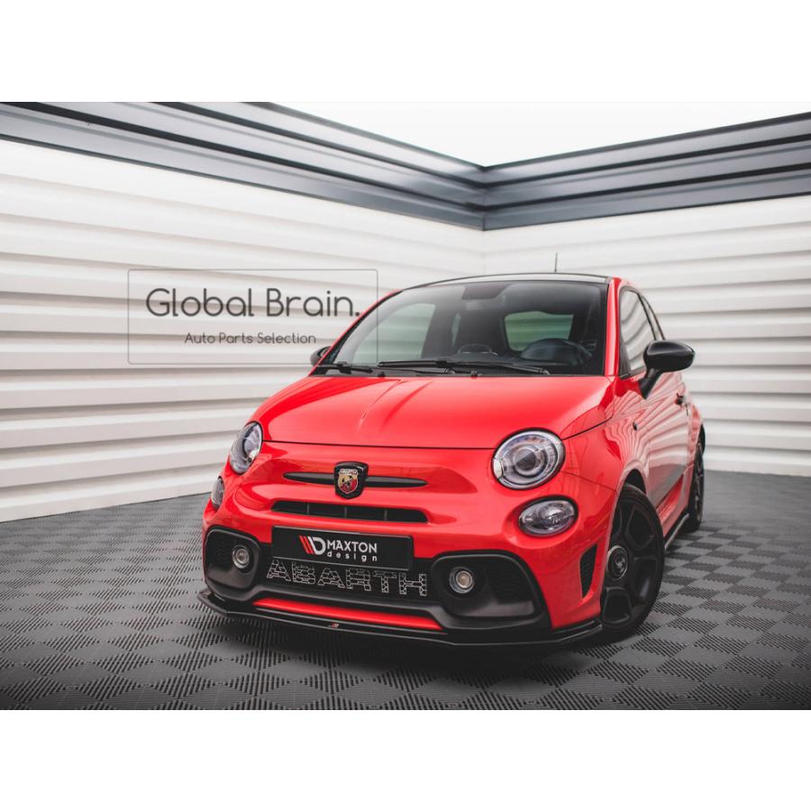 r*f様 アバルト フロント/リア リップ スプリッター アバルト（ABARTH） 595 シリーズ4 フロント サイドスカート