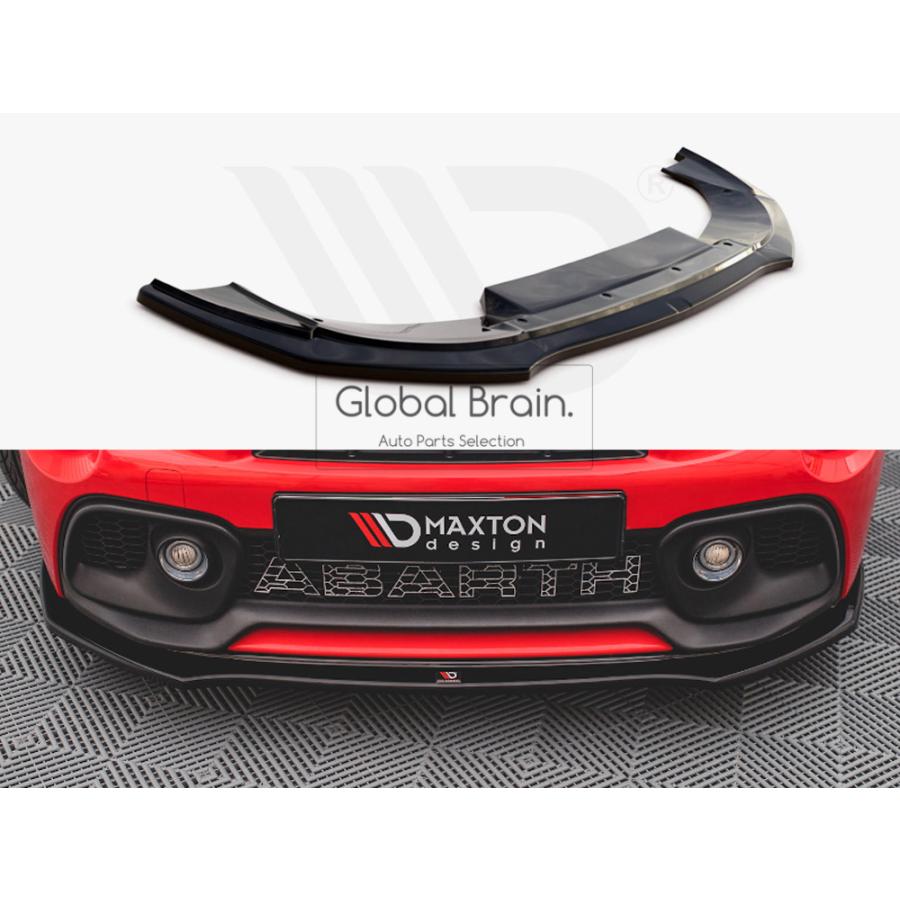r*f様 アバルト フロント/リア リップ スプリッター アバルト（ABARTH） 595 シリーズ4 フロント サイドスカート