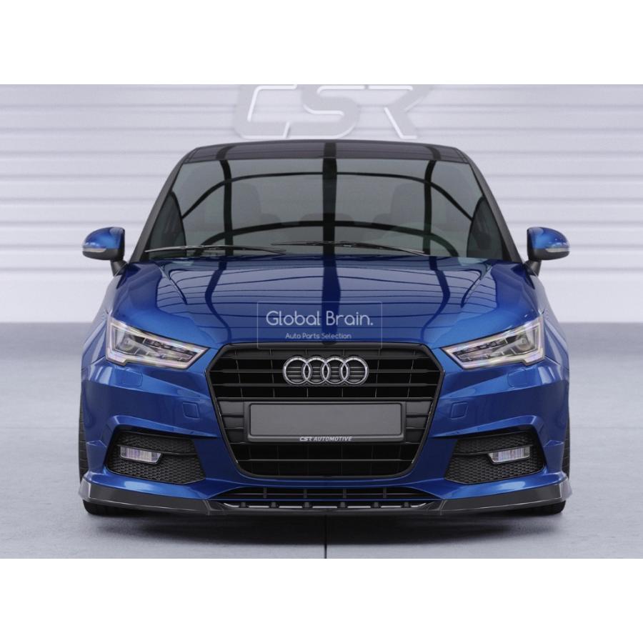 アウディ A1 フロントリップスポイラー 外装 エアロ Audi カーボン調 