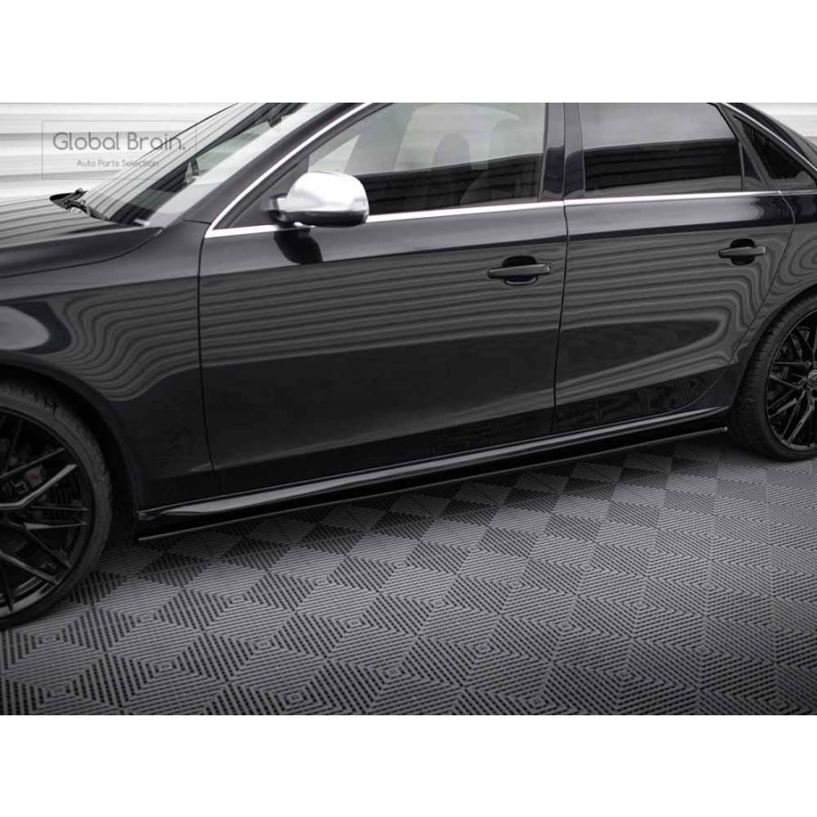 Audi アウディ A4 B8 B8.5 前期 後期 / Sライン サイド スカート