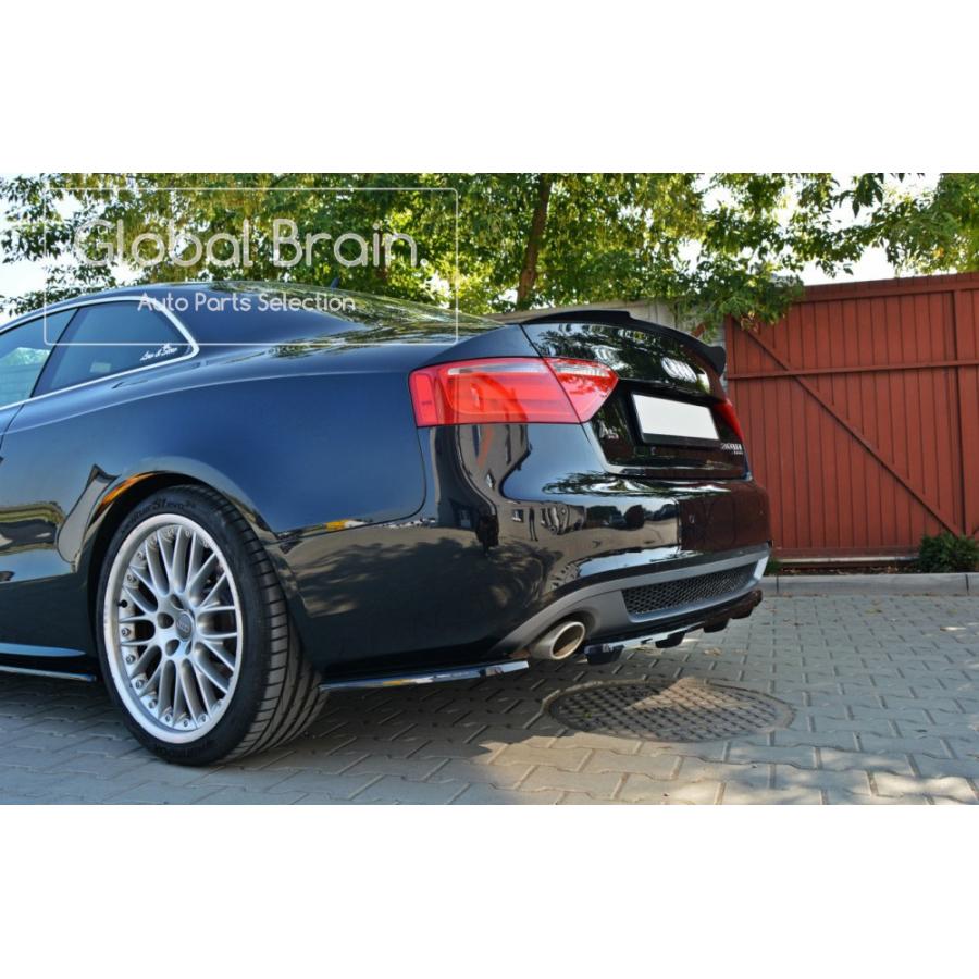 最終値下げ　アウディa5&s5 B9型　カーボン調ディフューザー K Style Carbon Fiber Rear Diffuser with Brake Light - Audi