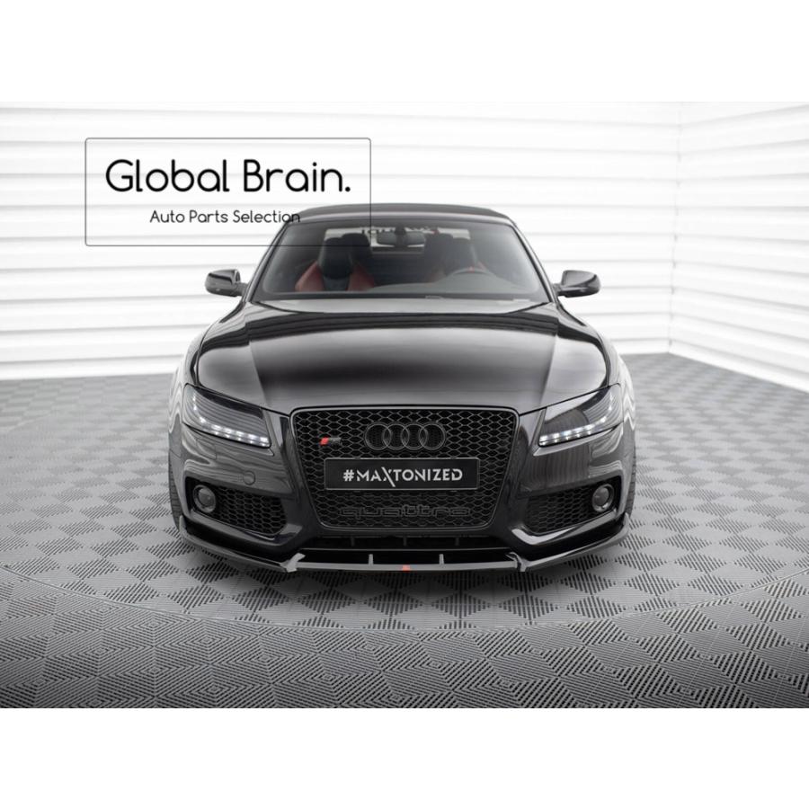 MAXTON DESIGN　アウディ S5 / A5 Sライン　リップスポイラー FRONT SPLITTER AUDI S5 / A5 S-LINE 8T – Maxton Design USA