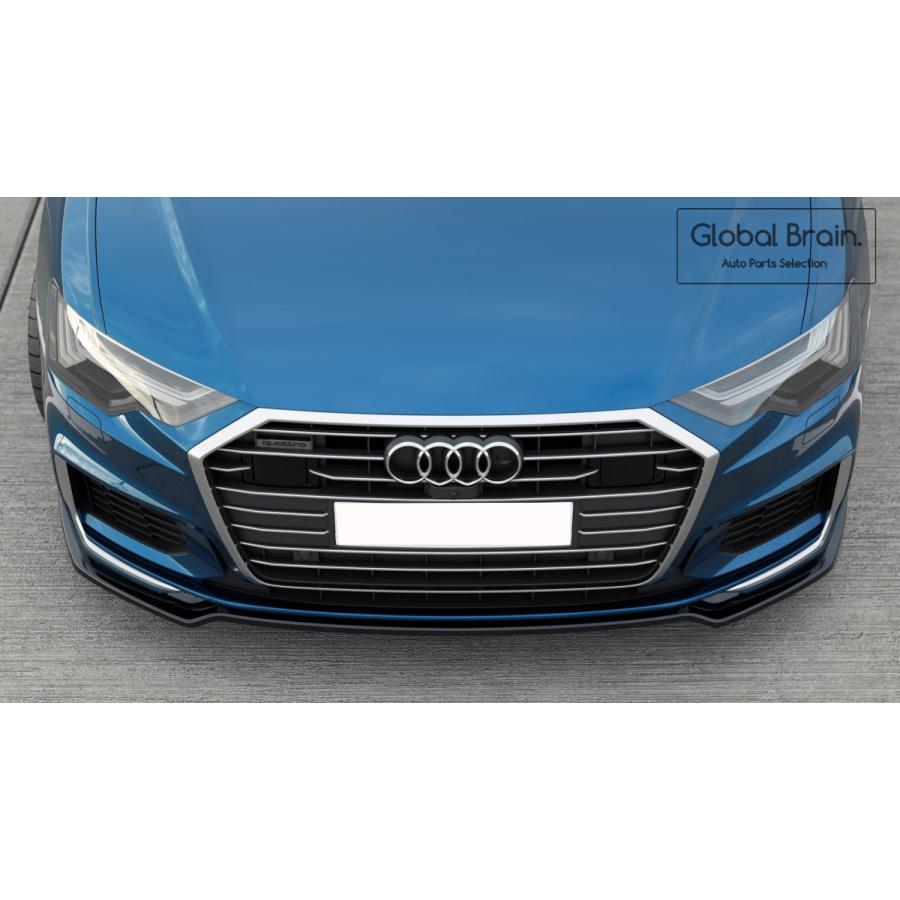 アウディ A6 C8 Sライン /S6 フロント スプリッター スポイラー Ver.1の画像