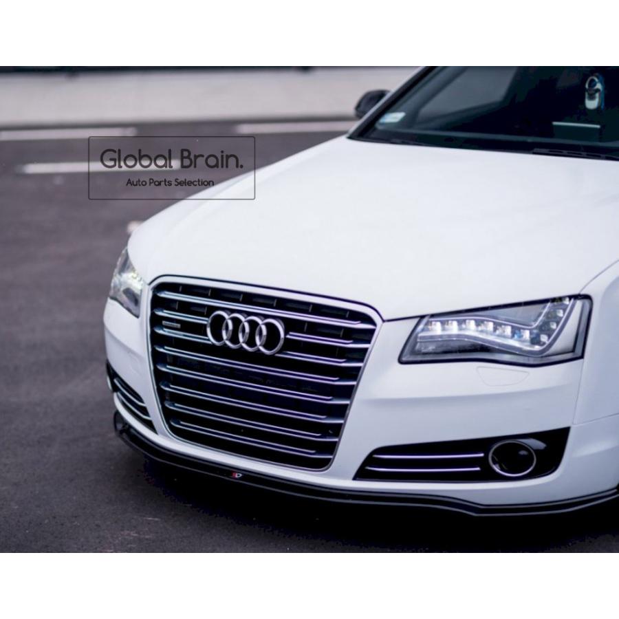 Audi 2009-2013 アウディ A8 D4 フロント スプリッター スポイラー 