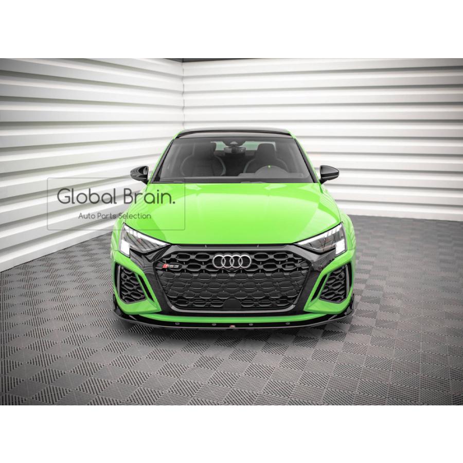 Audi アウディ RS3 8Y フロント リップ スポイラー V2 : Global Audi アウディ RS3 8Y フロント リップ スポイラー V2 : Global