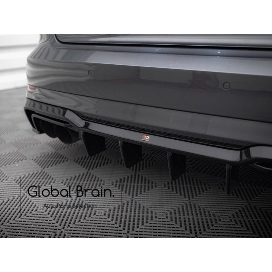 ☆送料込☆ほぼ未使用☆マクストン リアバランス カーボンルック アウディ S3 Audi アウディ S3 8V 後期 スポーツバック リア ディフューザー