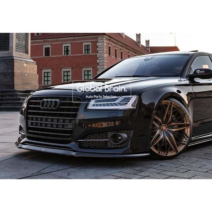 【新品・未開封】 Audi ブラック フロントバンパースポイラー 4ピースセット emuzu-international_rwn-a4zen-fsp
