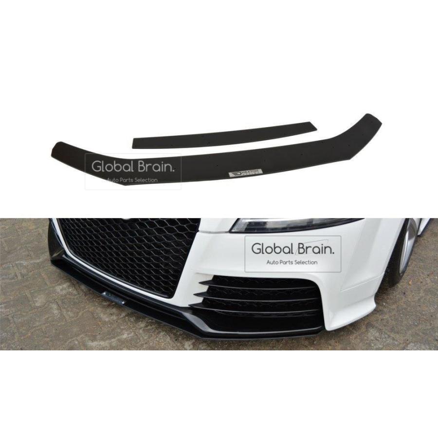 【新品】Audi アウディTT フロントリップスポイラー 外装 エアログリル黒 Audi アウディ TT 8J 後期 フロント リップ スポイラー+ウィング