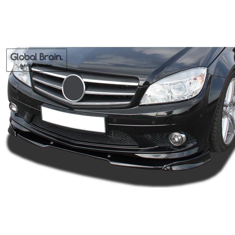 ベンツ Cクラス W204 フロントリップスポイラー カーボン調 バンパーエアロ BENZ メルセデス ベンツ W204 Cクラス 後期 AMGスポーツ用