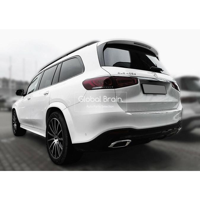 Mercedes-Benz（メルセデス・ベンツ） GLS X167 リア バンパー プロテクター ガード シルバー : Global ...