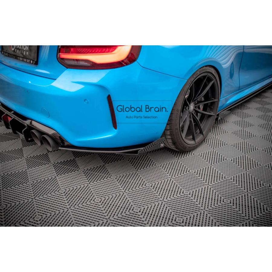 BMW BMW M2 F87 リア サイド スプリッタ―+ウィングレット レーシング