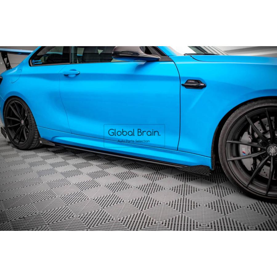 BMW BMW M2 F87 サイド スカート カバー スポイラー+ ウィングレット