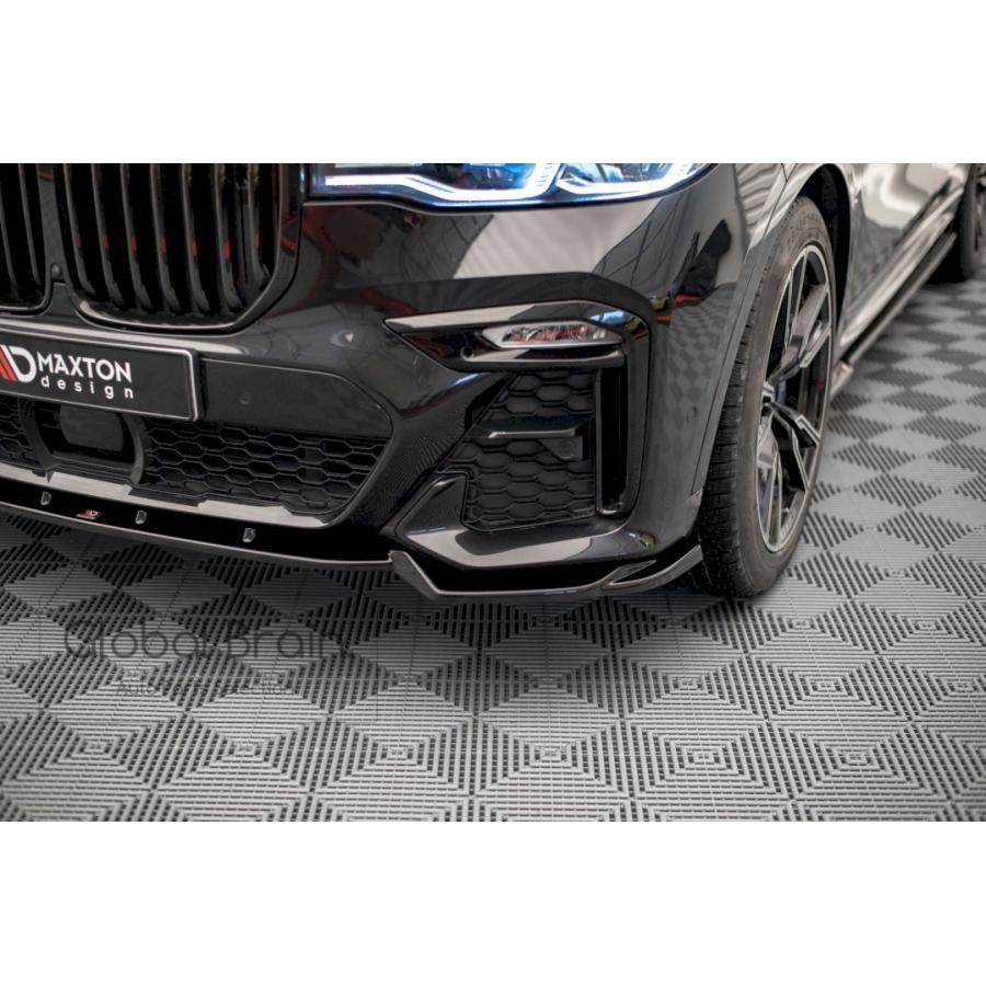 BMW X7 G07 Mスポーツ フロント バンパー リップ スポイラー V2 BMW X7 G07 Mスポーツ フロント バンパー リップ スポイラー V2