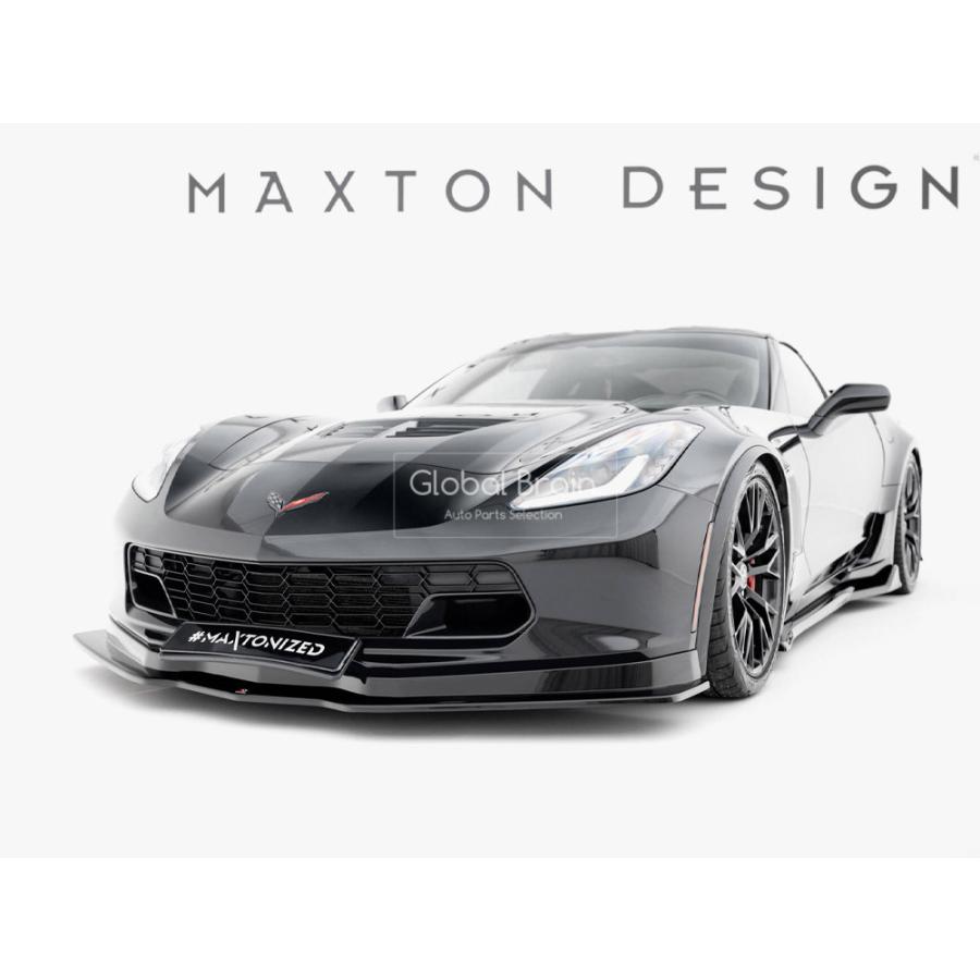 シボレー コルベット C7 フロント リップ スポイラー V1 : Global