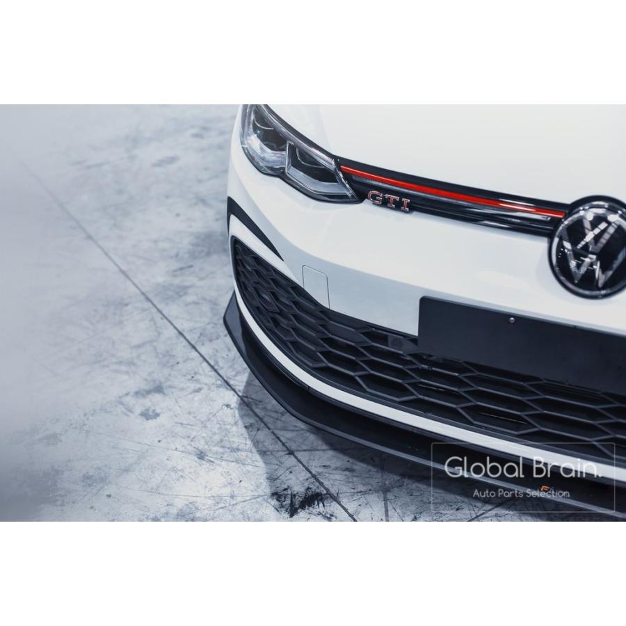 フォルクスワーゲン ゴルフ8 GTI フロント リップ スプリッター