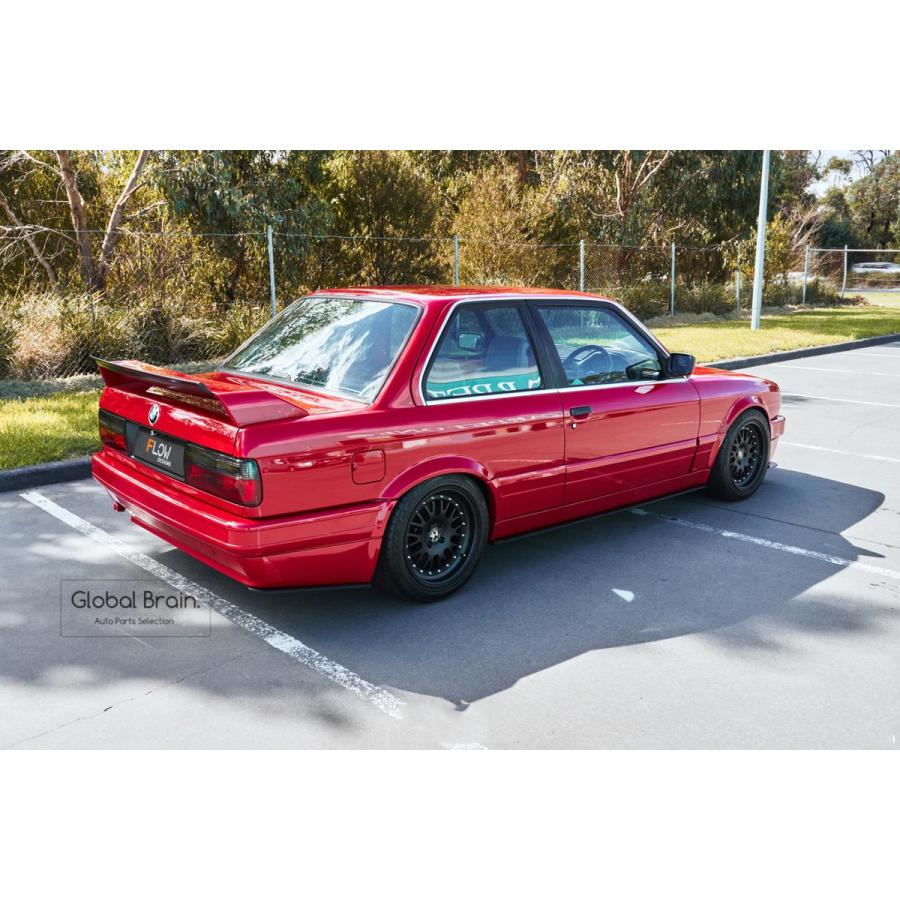 BMW ３シリーズ E30 Mテク クーペ リア サイド スパッツ スプリッター - Flow Design