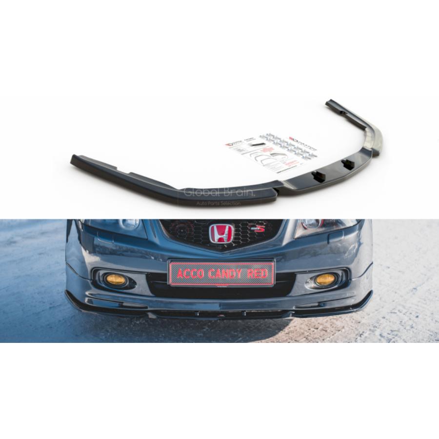 ホンダ CL7 アコードユーロR フロントバンパー リップ フォグ付き ホンダ（HONDA） アコード ユーロR CL フロント リップ スポイラー V3