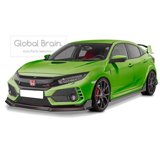 シビックタイプR FK8 リップスポイラー　civic ホンダ　honda globalbrain_honda-civic-r-fk8-