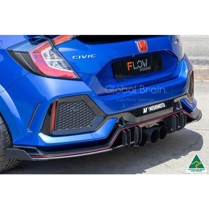 ホンダ（HONDA） シビック タイプR FK8 リア スプリッター スパッツ