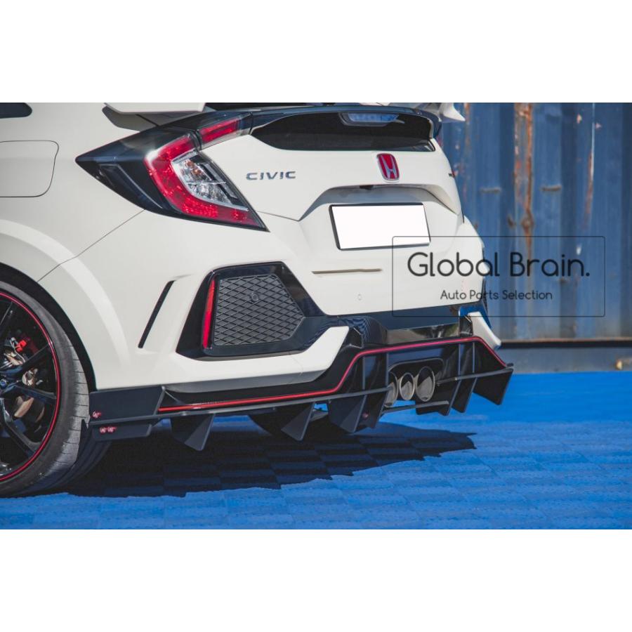シビックタイプR　社外リアディフューザー J'S RACING シビック TYPE-R FD2 リアディフューザー TYPES FRP