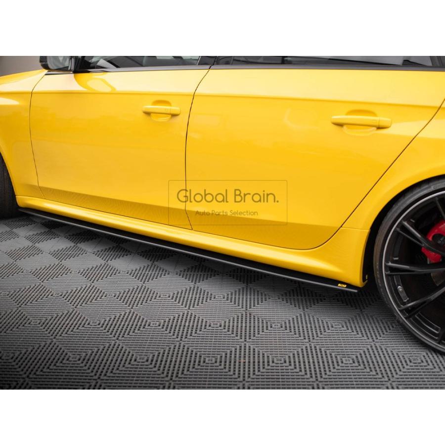 Audi アウディ RS4 B8 後期 サイド スカート カバー スポイラー Audi アウディ RS4 B8 後期 サイド スカート カバー スポイラー