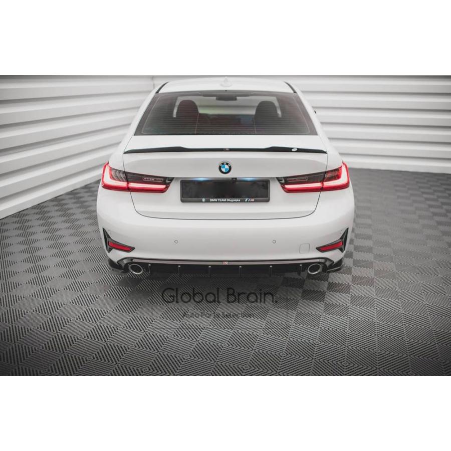 サイドパネルスポイラー 3 シリーズ G20 G21 MSport M340i 用リアバンパーディフューザーサイドスプリッターボディ BMW 3シリーズ G20 G21 後期 Mスポーツ/ M340i LCI リア トランク スポイラー maxton - Global Brain.