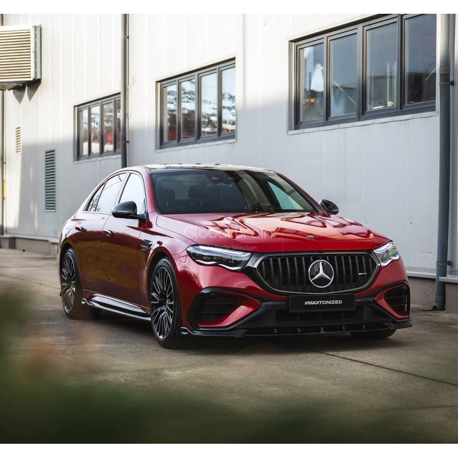 に適合する E クラス W213 E43 E53 に適合する AMG フロントバンパーサイドスポイラーエアベントウィンドナイフ バン フロントリップスポイラー メルセデスベンツ Eクラス W213 AMG E43用 フロントリップスポイラー 3分割タイプ (2016-2020年式)  | ブルースカイストアージャパン